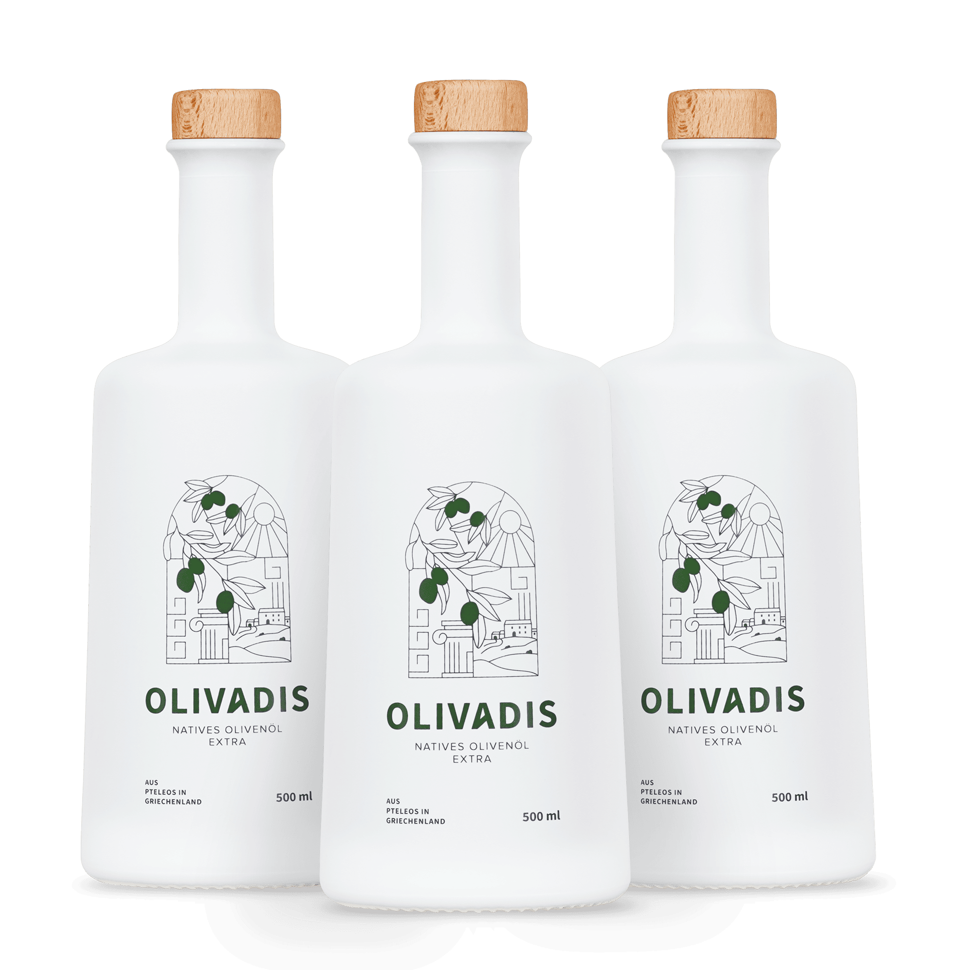 3er Pack Olivadis Natives Olivenöl extra 500ml