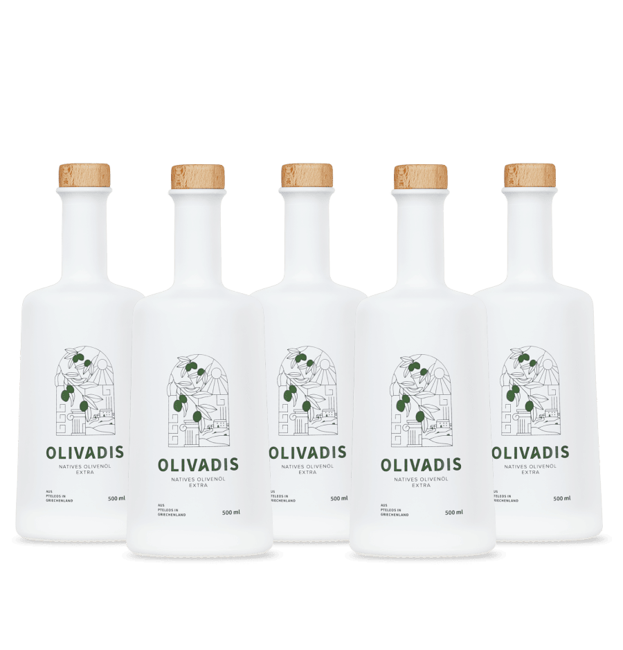 Olivenöl Flasche 5 x 0,5L